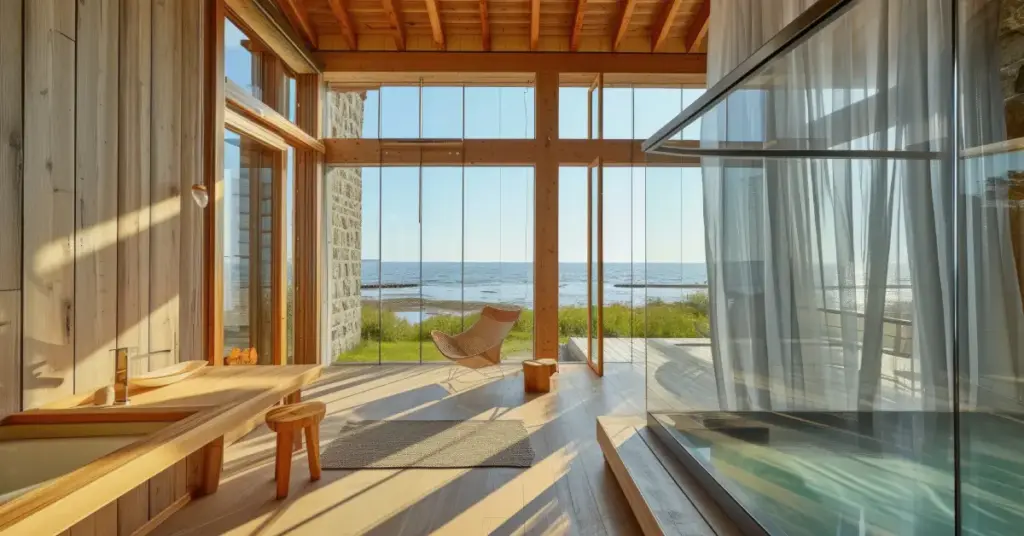 suelos de madera casa playa