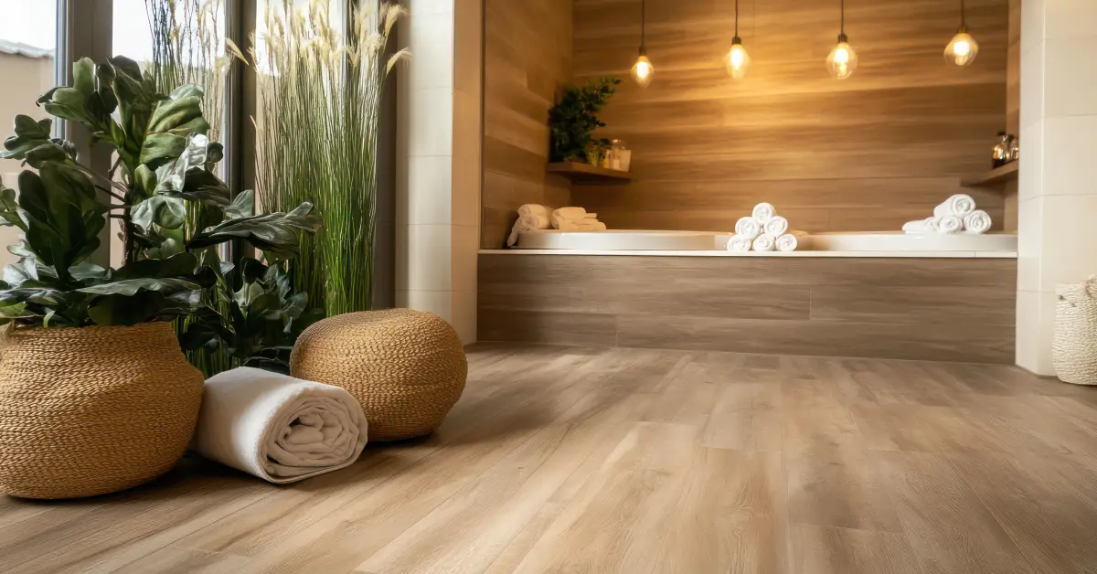 parquet en baño